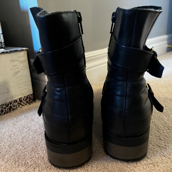 Leather Ankle Buckle Strap Boots (NEW) - Picture 6 of 6